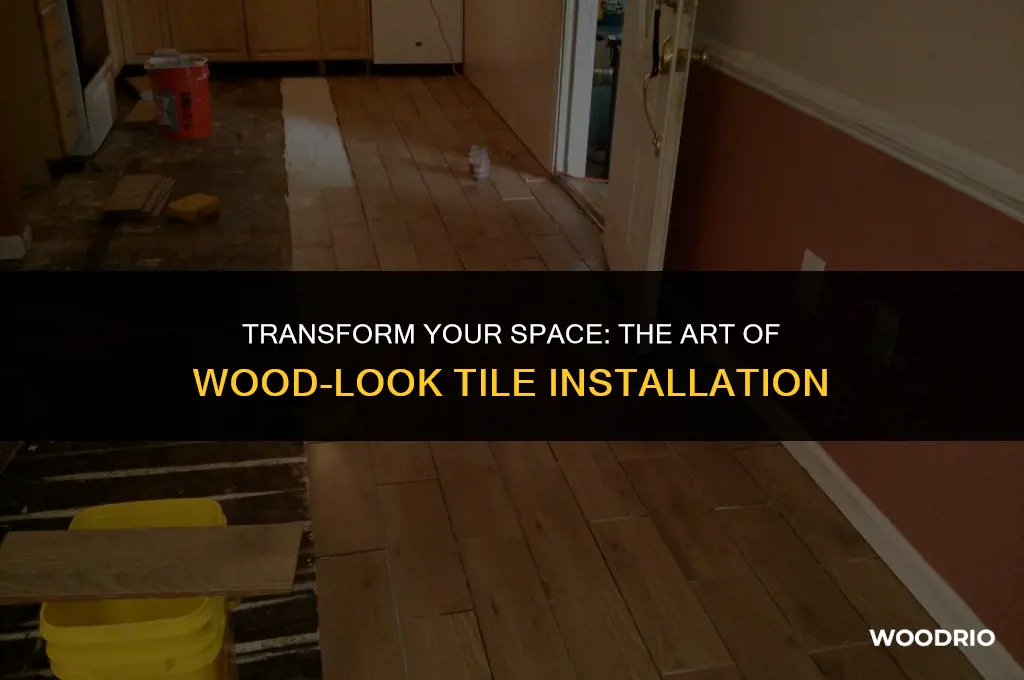 how to lay tile that looks like wood planks