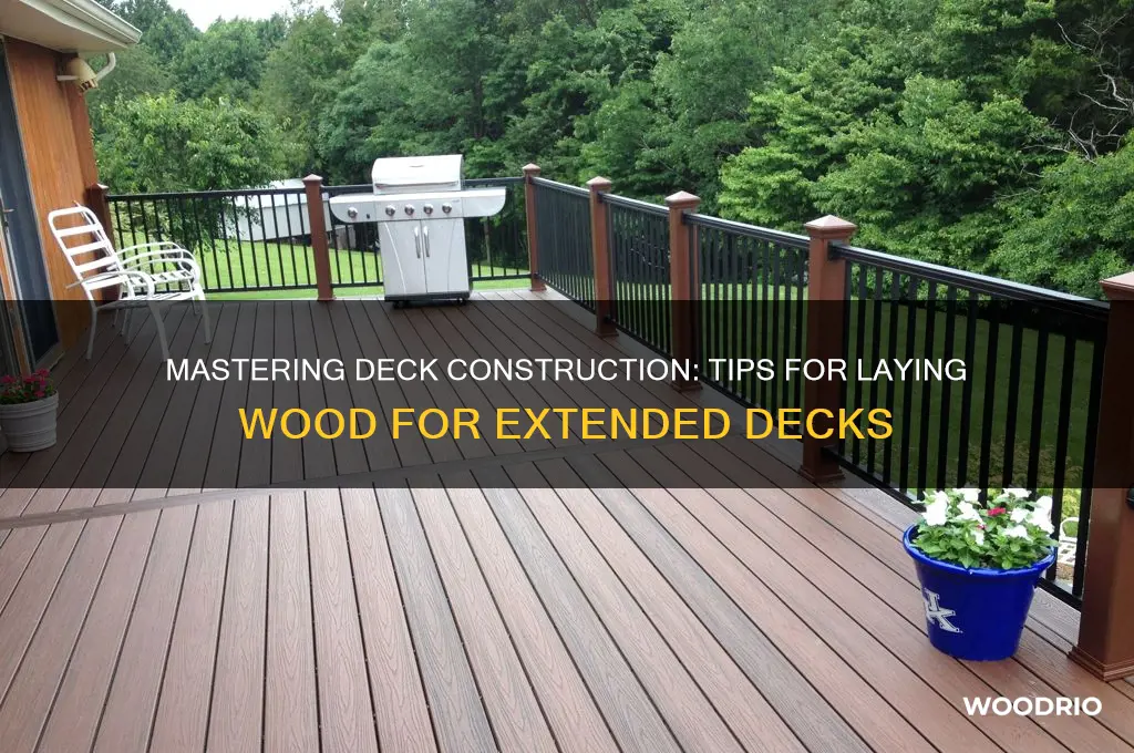 how to lay wood for a longer deck