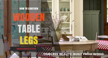 Easy DIY Guide to Extending Wooden Table Legs for Height