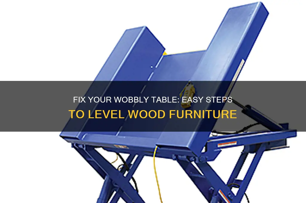 how to level a leaning table wood