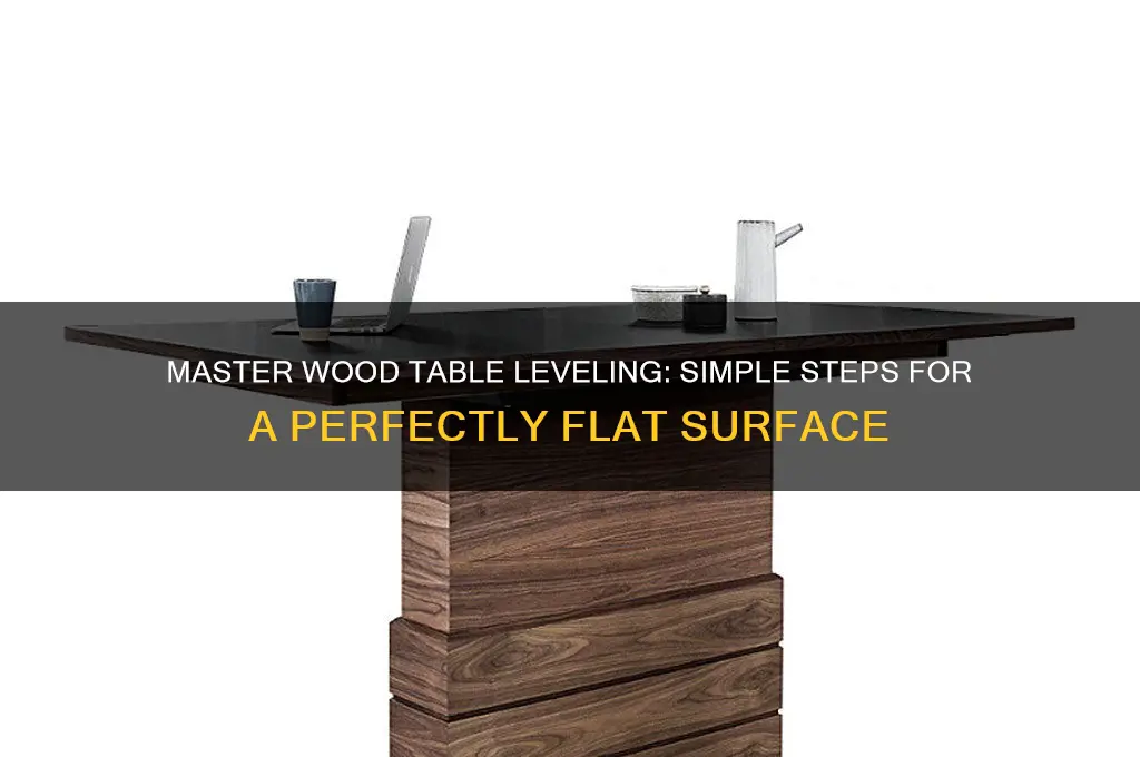 how to level a wood table top