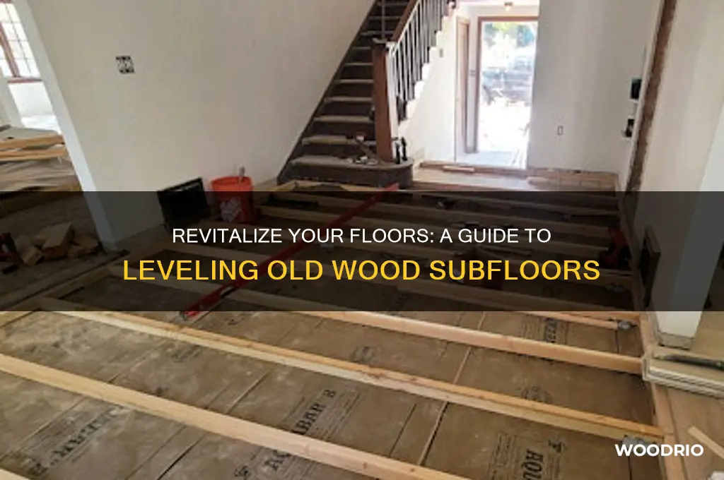 how to level old wood subfloor