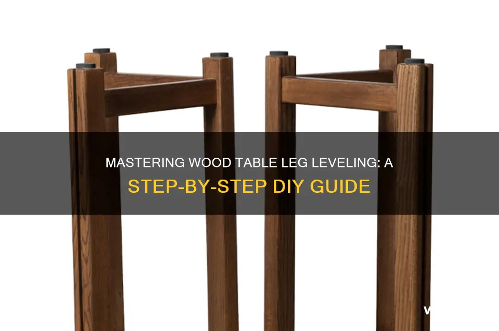 how to level wood table legs