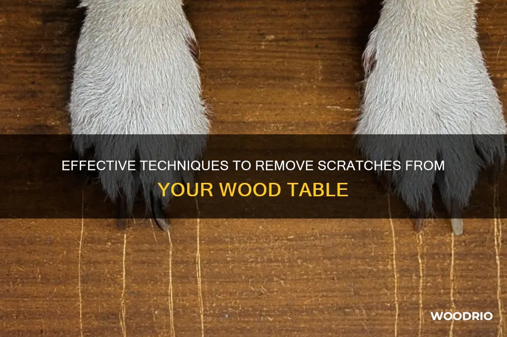 how to lift scrath in wood table