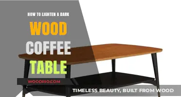 Brighten Your Space: Easy Tips to Lighten Dark Wood Coffee Tables