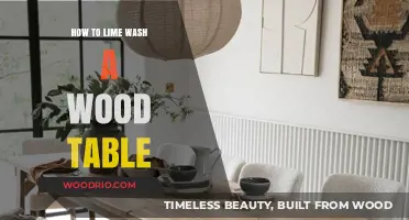 Transform Your Wood Table: A Step-by-Step Guide to Lime Washing