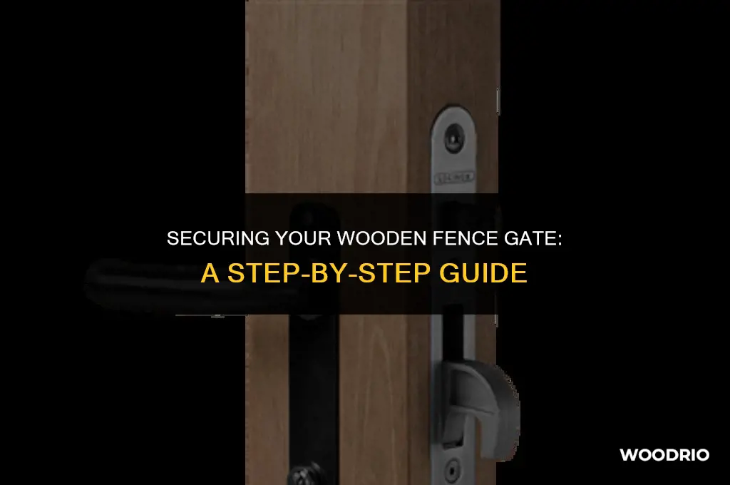 how to lock a wooden fence gate