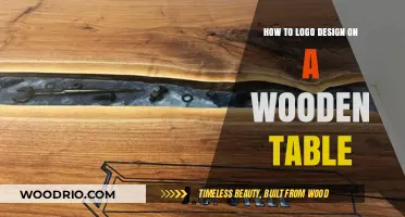 Crafting Unique Logos: A Wooden Table Design Guide for Beginners