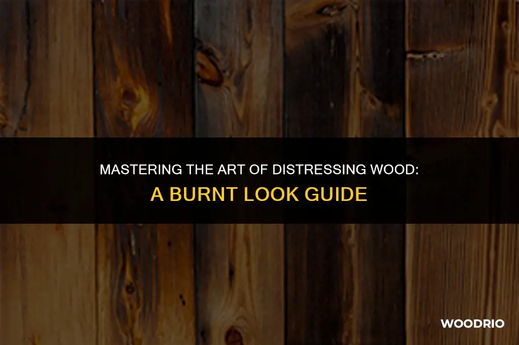 how to mack wood look like it is burnt