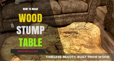 Crafting a Rustic Wood Stump Table: DIY Guide for Beginners