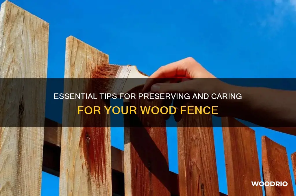 how to maintain a wood fence