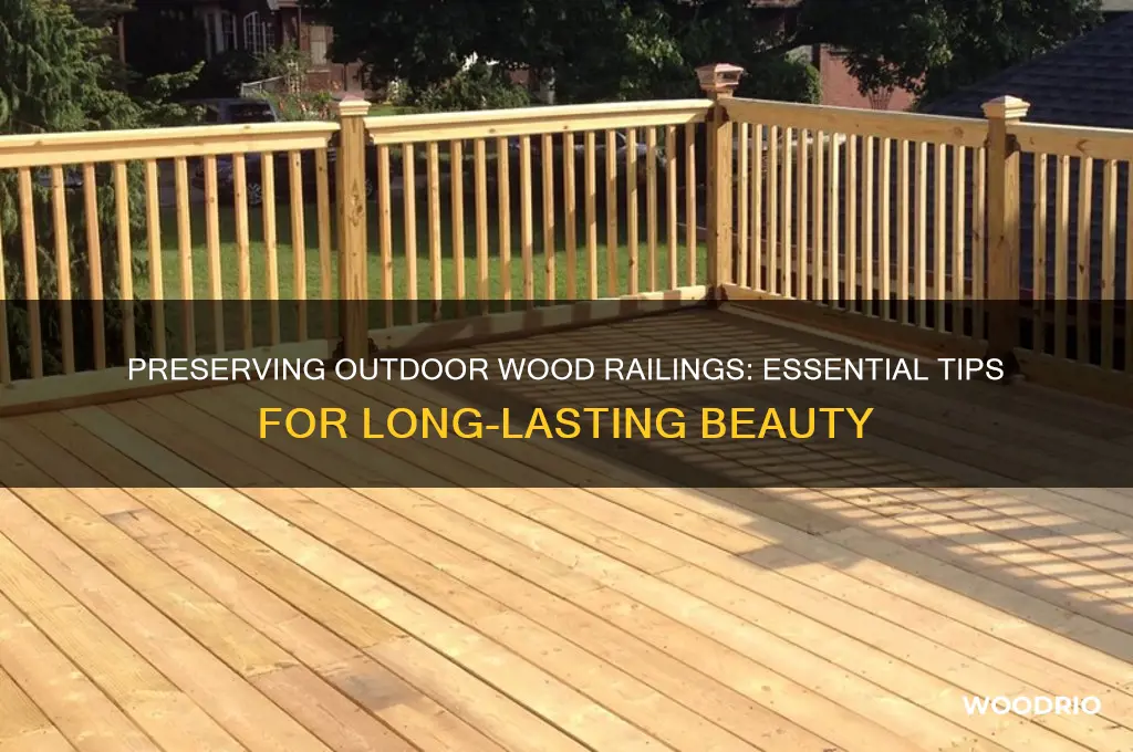 how to maintain old wood outside railings