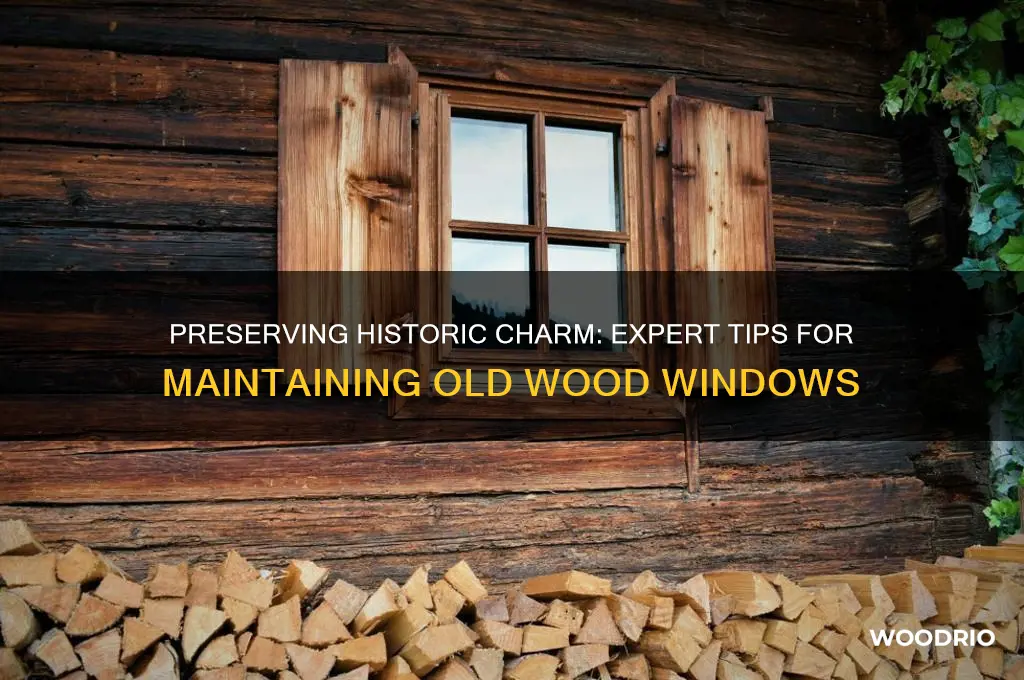 how to maintain old wood windows