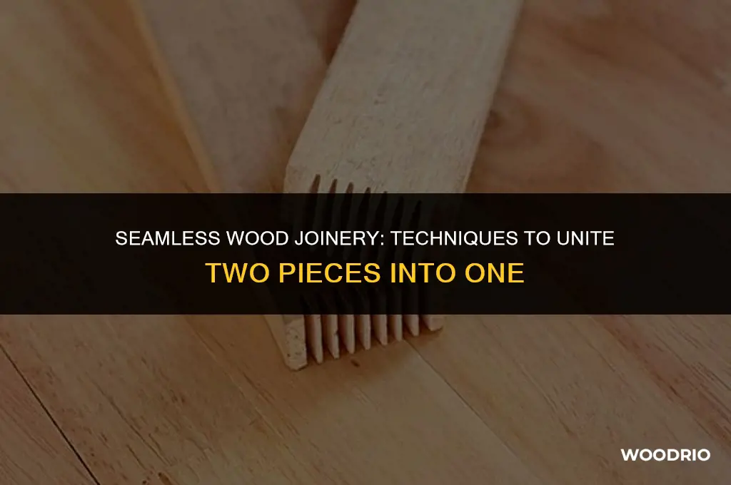 how to make 2 pieces of wood look like 1