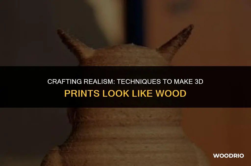 how to make 3d print look like wood