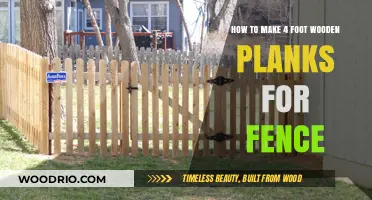 Crafting Custom 4-Foot Wooden Planks for Your Dream Fence