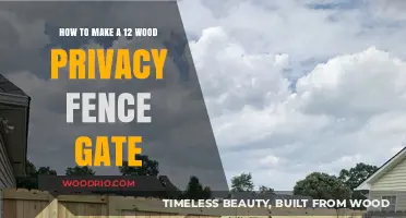Crafting a Sturdy 12-Foot Wood Privacy Fence Gate: A Step-by-Step Guide