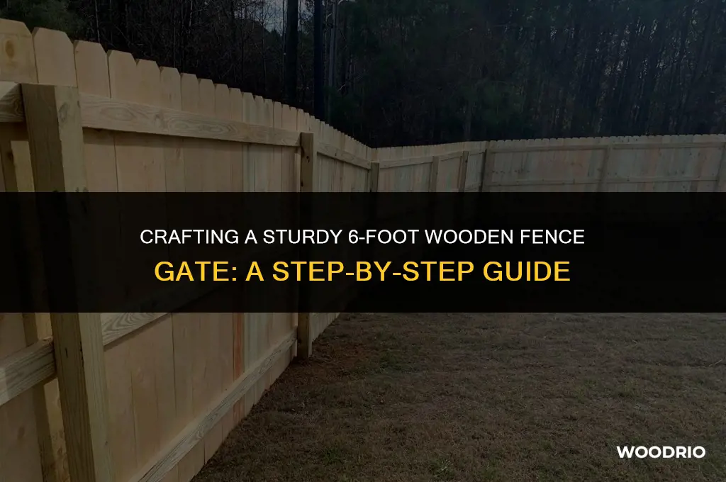how to make a 6 foot wooden fence gate