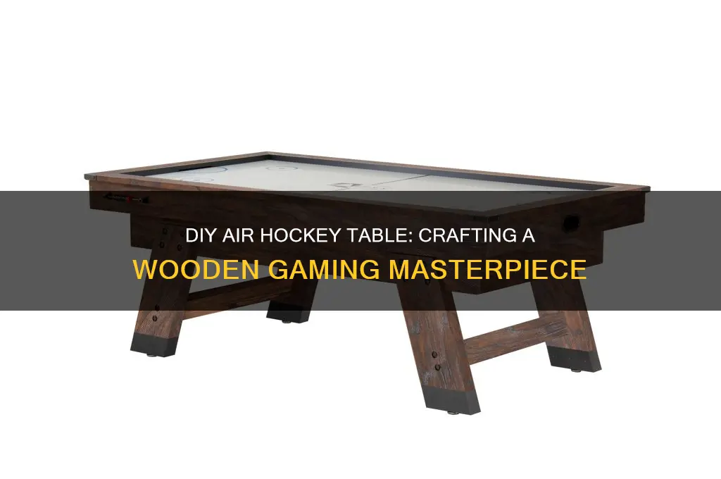 how to make a air hockey table out of wood