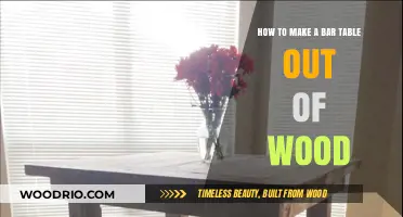 Crafting a Sturdy Wooden Bar Table: DIY Guide for Beginners