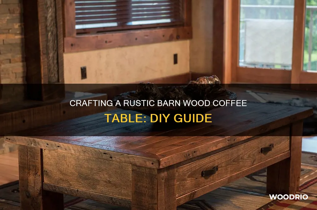 how to make a barn wood coffee table