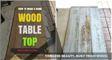 Crafting a Rustic Barn Wood Table Top: DIY Guide