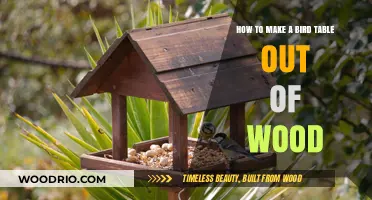 Crafting a Wooden Bird Table: Easy DIY Guide for Bird Lovers