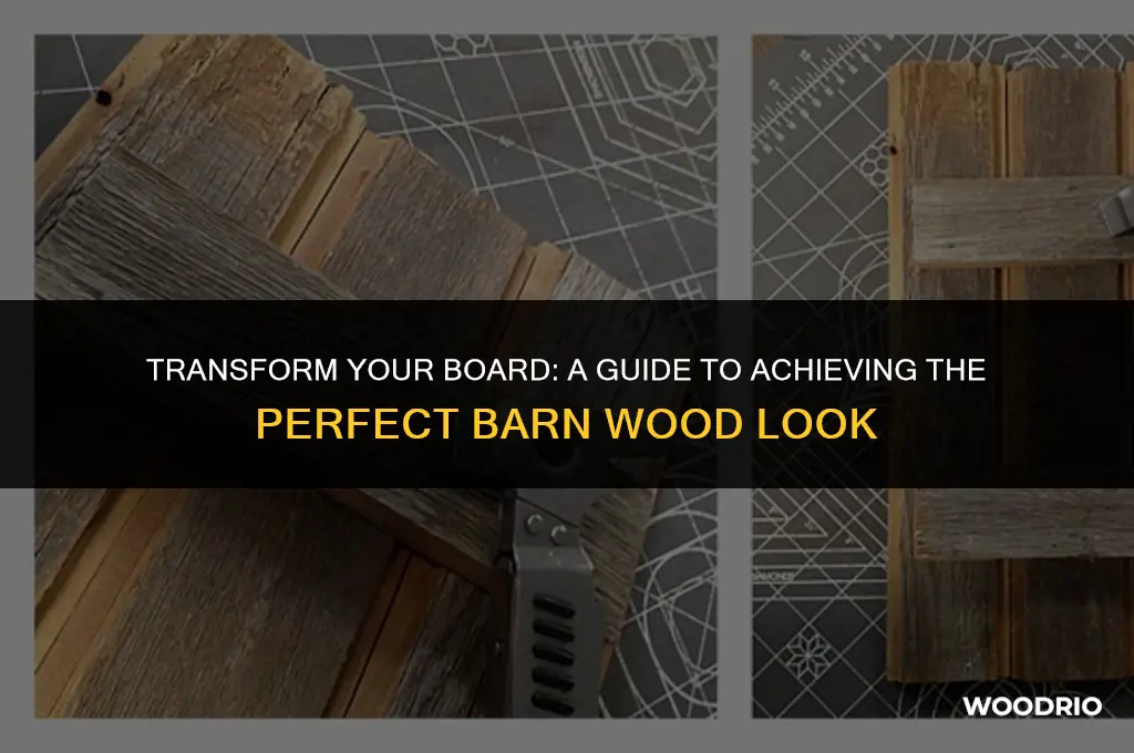 how to make a board look like barn wood