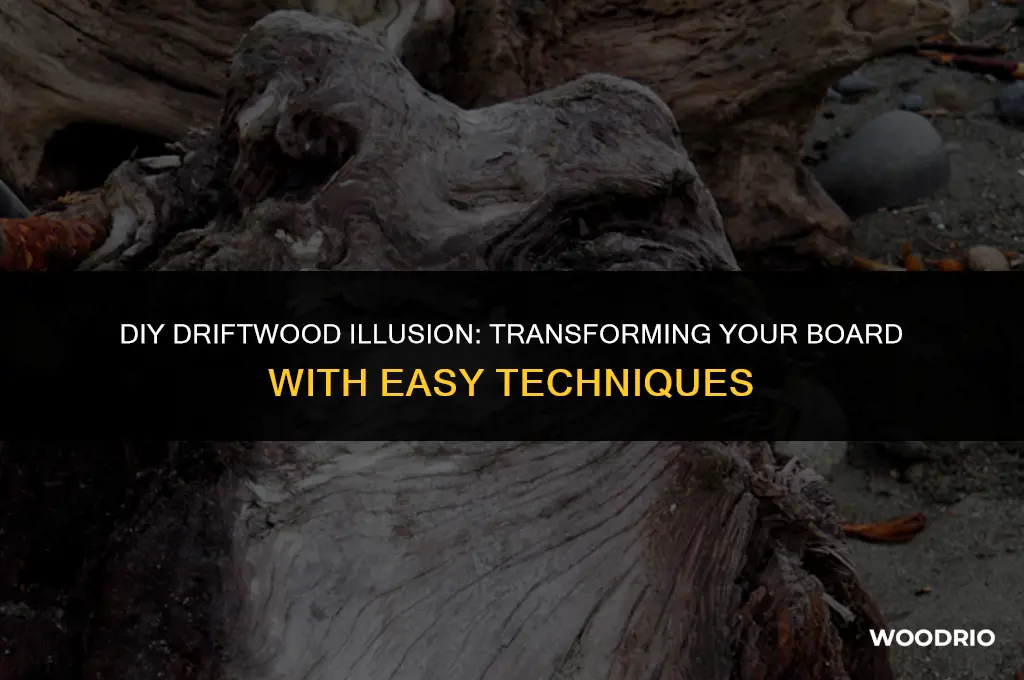 how to make a board look like drift wood