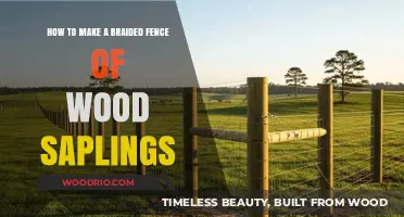 Crafting a Rustic Braided Fence from Wood Saplings: A Step-by-Step Guide
