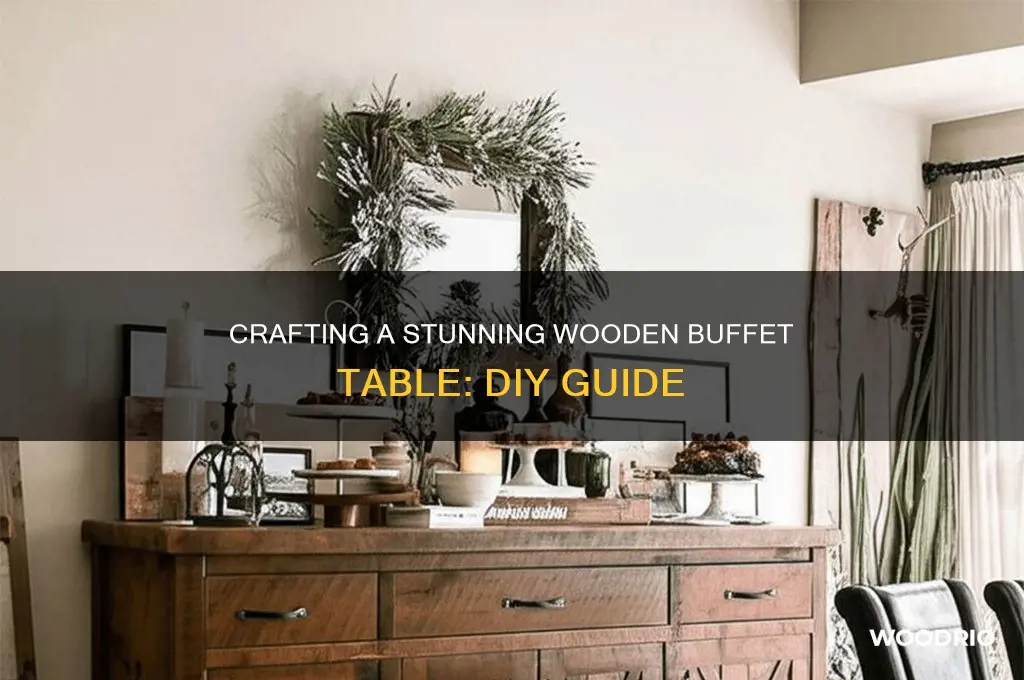how to make a buffet table from wood
