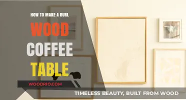 Crafting a Stunning Burl Wood Coffee Table: DIY Guide