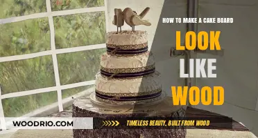 Crafting a Rustic Cake Board: A Wood-Inspired Tutorial
