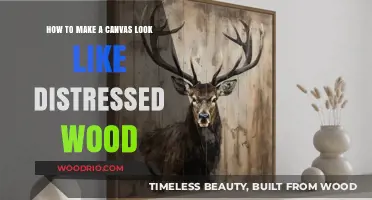 Achieving a Distressed Wood Effect on Canvas: A Step-by-Step Guide