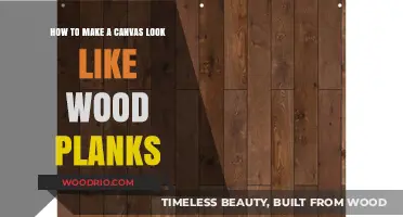 Transform Your Canvas: A Guide to Achieving a Wood Plank Look