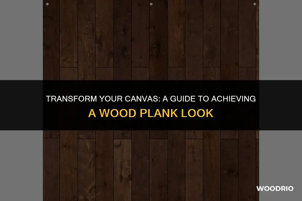 how to make a canvas look like wood planks