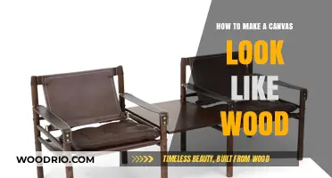 Transforming Canvas: Techniques to Achieve a Wood-Like Finish