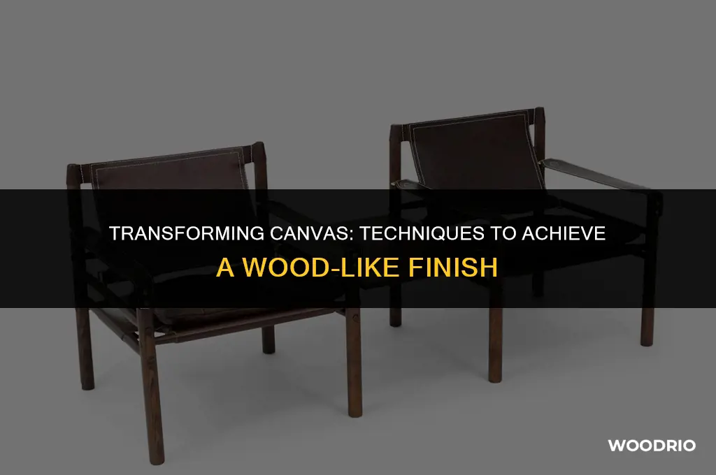 how to make a canvas look like wood