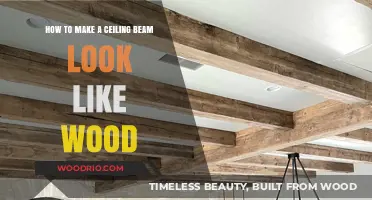 Transform Your Ceiling Beams: A Guide to Achieving a Wood-Like Finish