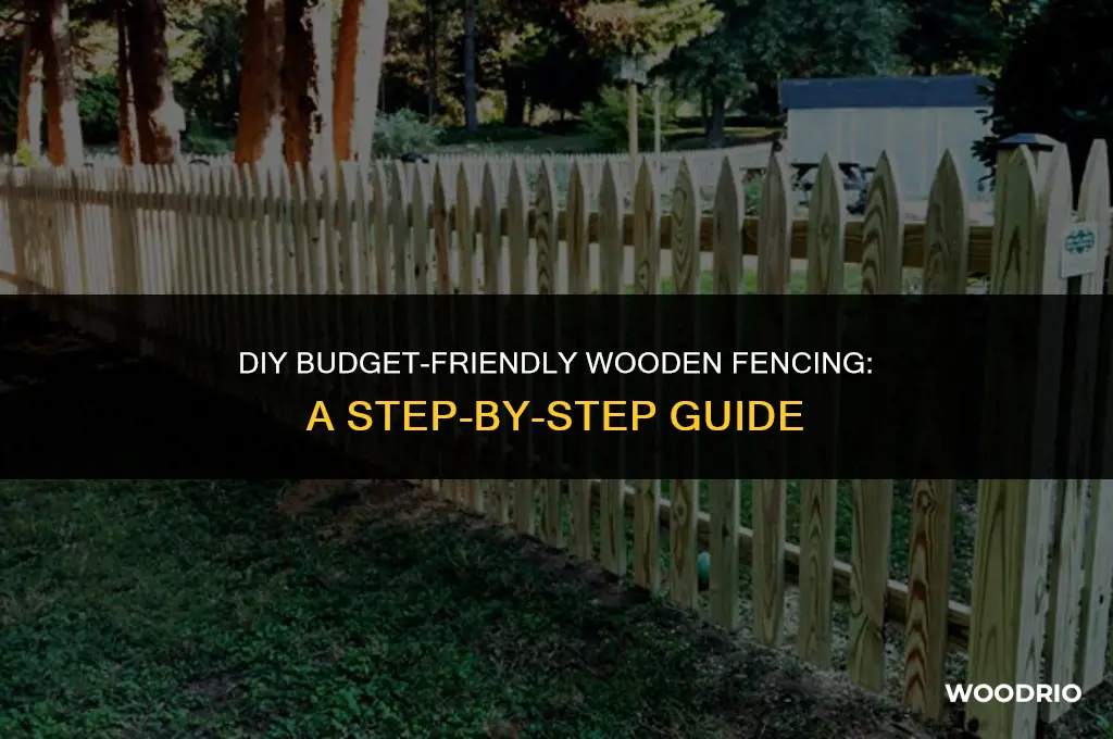 how to make a cheap wooden fence