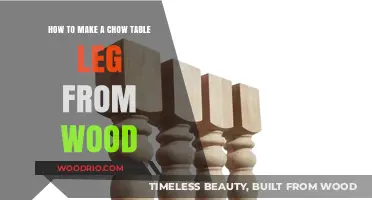Crafting a Sturdy Chow Table Leg: A Step-by-Step Woodworking Guide