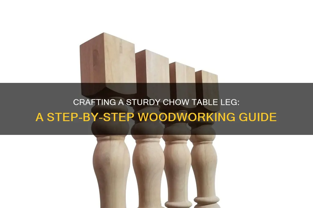 how to make a chow table leg from wood