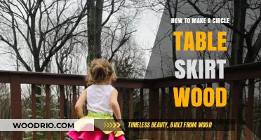 Crafting a Perfect Wooden Circle Table Skirt: DIY Guide