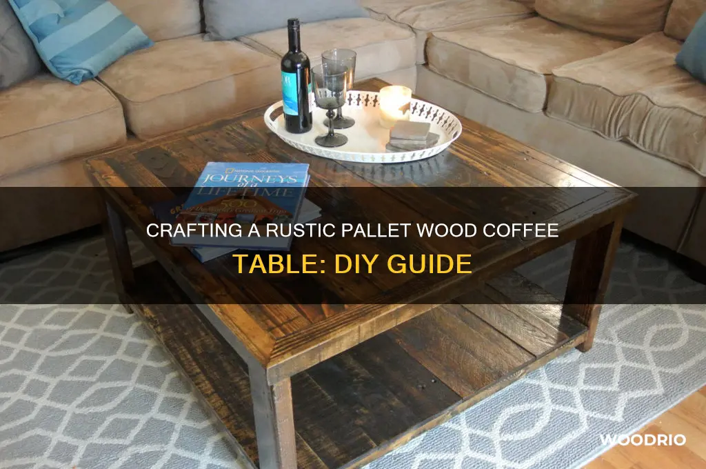 how to make a coffee table from pallet wood