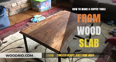 Crafting a Stunning Wood Slab Coffee Table: DIY Guide