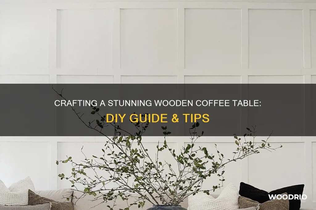 how to make a coffee table from wood