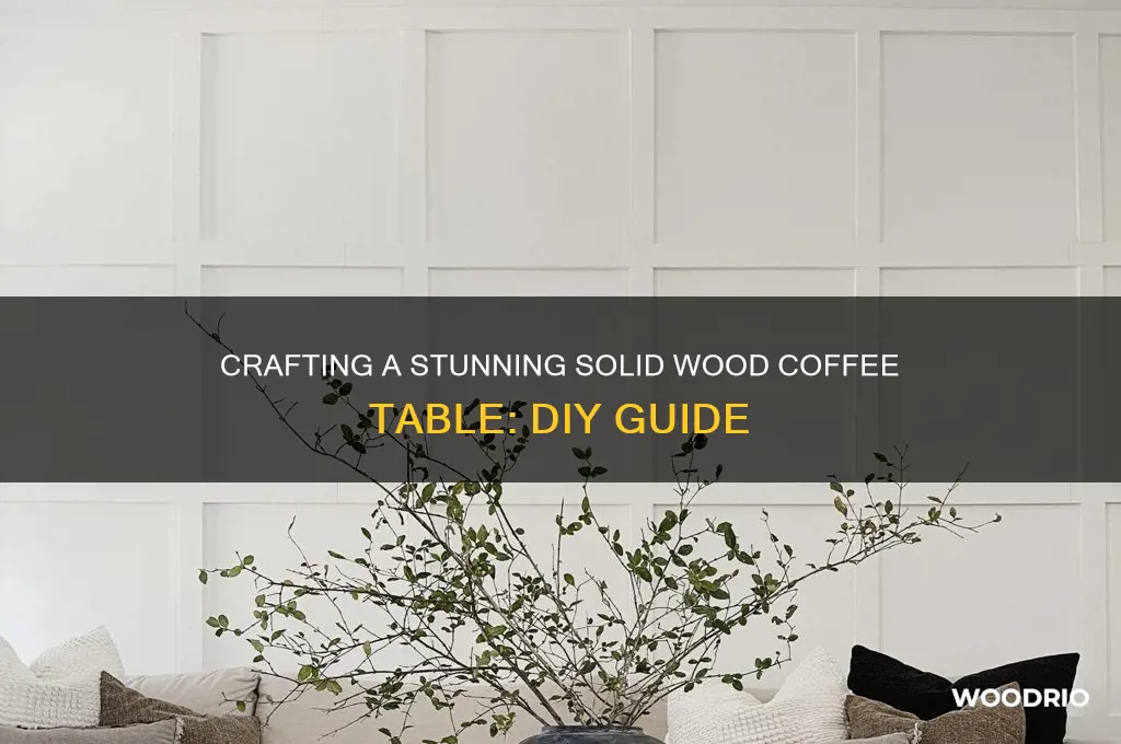 how to make a coffee table out of solid wood
