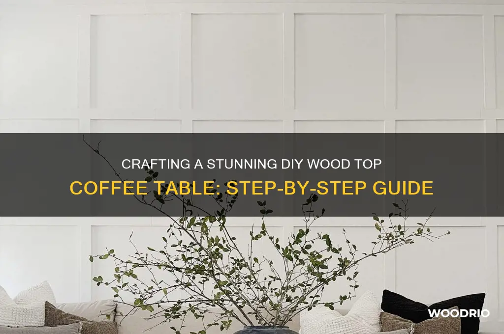 how to make a coffee table wood top