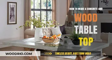 Crafting a Stunning Concrete and Wood Table Top: DIY Guide