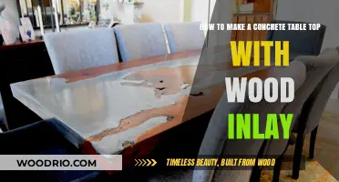 Crafting a Stunning Concrete Table Top with Wood Inlay